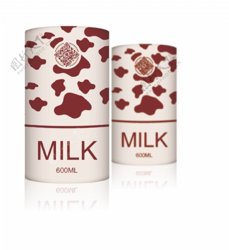 牛奶包装盒效果图图片