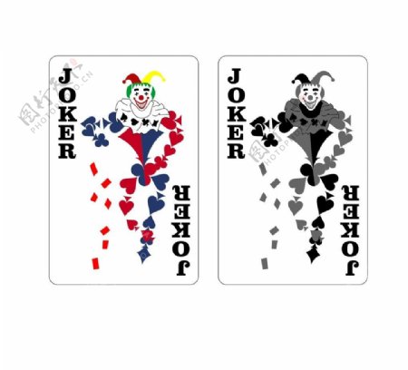小丑扑克牌