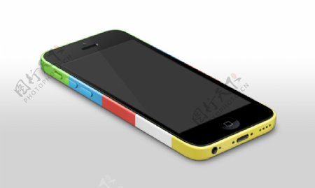 iphone5c苹果手机UI模版彩壳