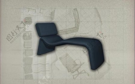 现代主义风格之沙发3D模型沙发020