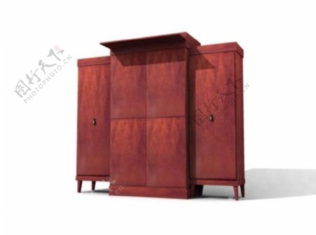 中式的家具立柜3d模型图片