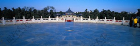 北京天坛风景图片汉白玉围栏明清建筑风格