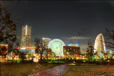 横滨夜景图片