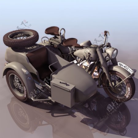 TBMWR75三轮摩托车模型01