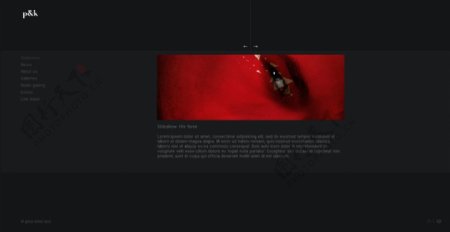 红色时尚网页动画模板