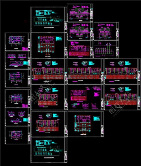 供配电系统图CAD图纸