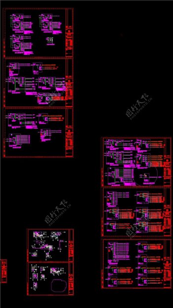 电力系统图CAD图纸