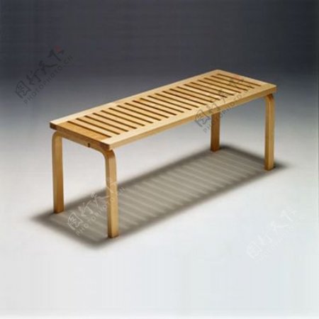 长凳子木质家具CAD模型素材