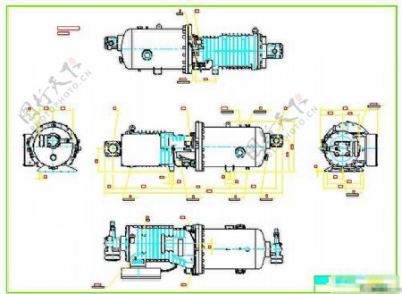 螺杆压缩机的CAD图纸