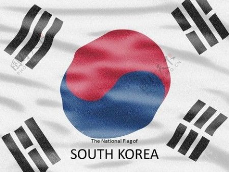 韩国国旗的PowerPoint模板