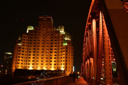 上海大厦白渡桥图片