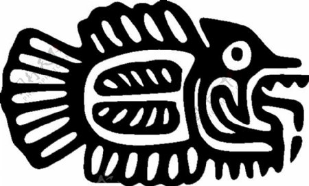 古墨西哥的鱼夹艺术母题
