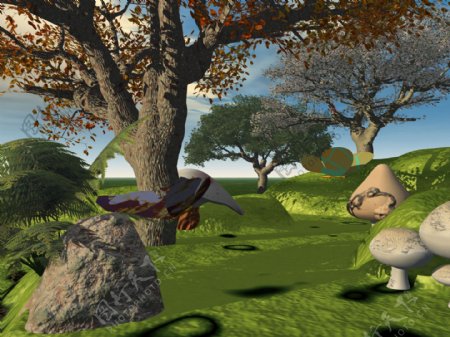 3D树木场景