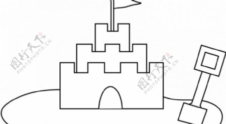 城堡的矢量图像