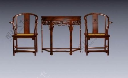 明清家具椅子3D模型a028