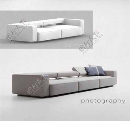 常用的沙发3d模型家具3d模型1051