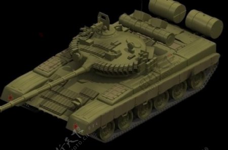 t80坦克三维模型图片