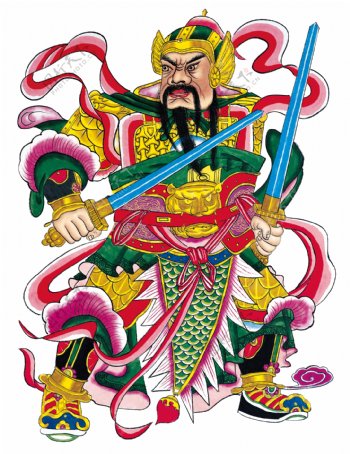 中国传统门神财神高清图片3