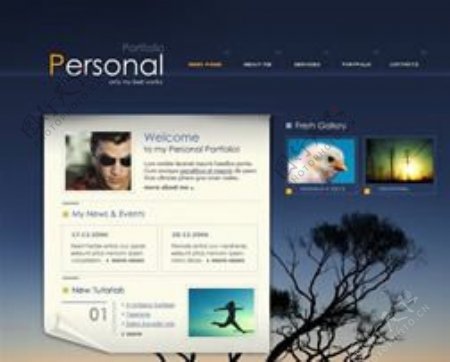个人网站网页模板