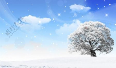 冬季卡通风景图片