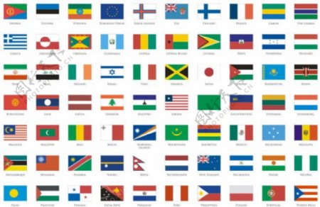 世界各国国旗矢量图cdr