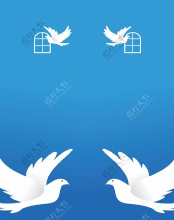 和平之鸽移门图片大全编号soy0367