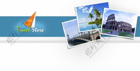 国外旅行公司网页模板图片