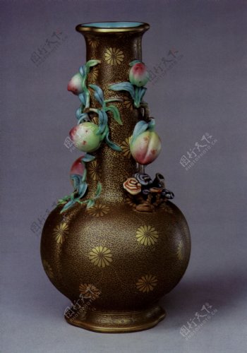 瓶子花瓶中国风陶瓷艺术品玉如意瓷器古董中华艺术绘
