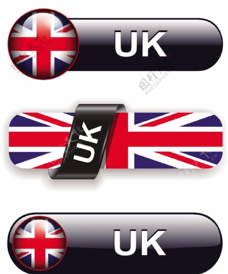 英国国旗图标按钮图片