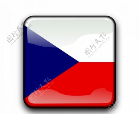 捷克共和国国旗按钮