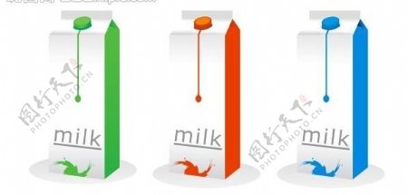 牛奶盒包装图片