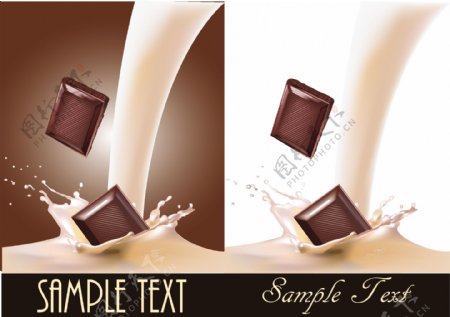 牛奶巧克力广告设计