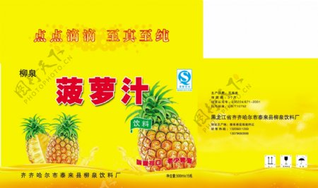 菠萝汁包装箱子图片