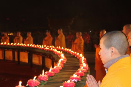 佛教祈祷图片