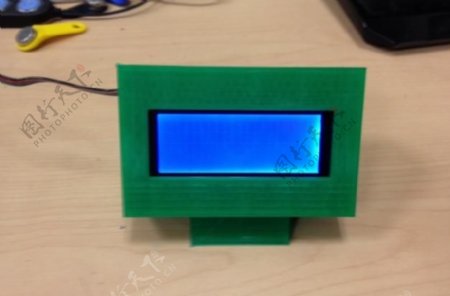 为20x4液晶显示模块外部的显示情况