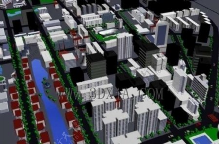 城市3d模型图片