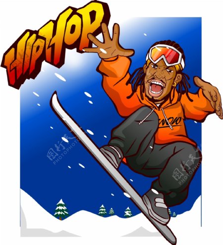 嘻哈滑雪