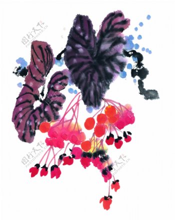 中国画水墨花卉