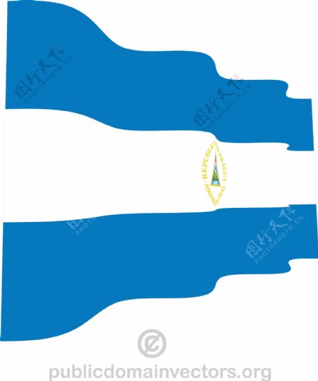 尼加拉瓜波浪矢量标志
