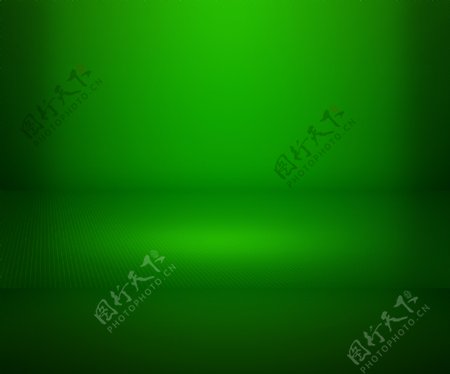 绿色简单聚光灯的舞台背景