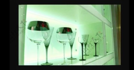 酒吧橱柜杯具视频素材素材下载