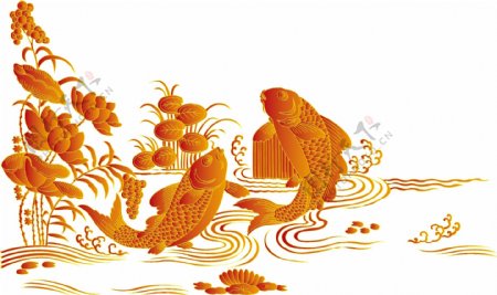 中国传统鲤鱼跳龙门