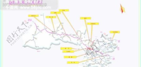 甘肃省交通矢量地图