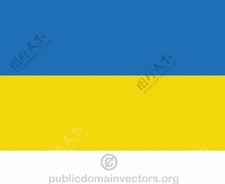 矢量乌克兰国旗