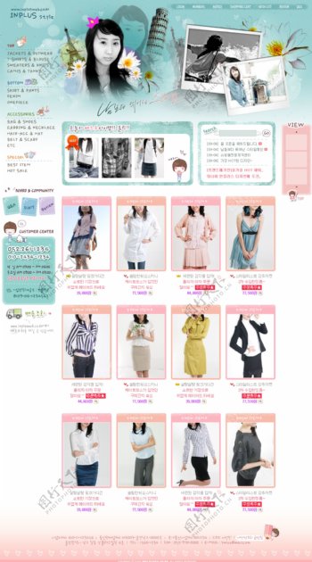 衣服网页产品网页图片
