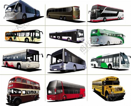 各种公交车巴士