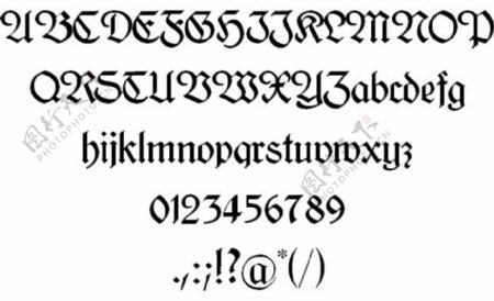 kleukens哥特字体的字体