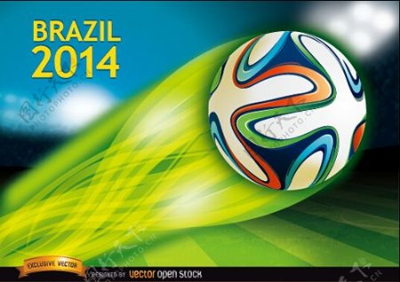 巴西2014足球锦标赛背景矢量02