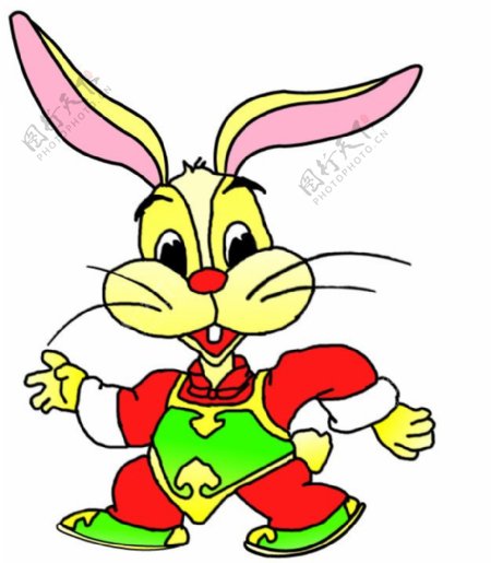 喜庆兔子卡通动物系列