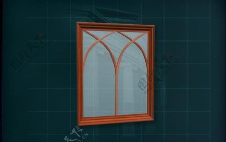 门窗构件之窗户3D模型窗户007